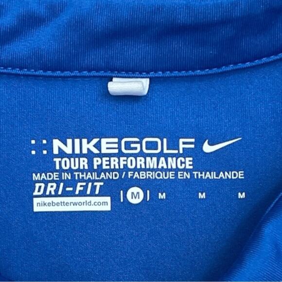 Nike Golf Tour Performance Men’s Dri-Fit Size M Blue Preppy Sporty - Picture 9 of 9